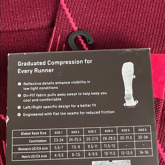 Nike Elite Graduated Compression Running High-Level Compression Socks - Picture 4 of 4